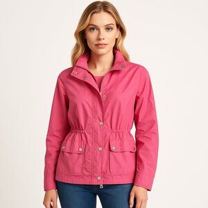 Pink Jacket, lightweight, pockets, Women's fit